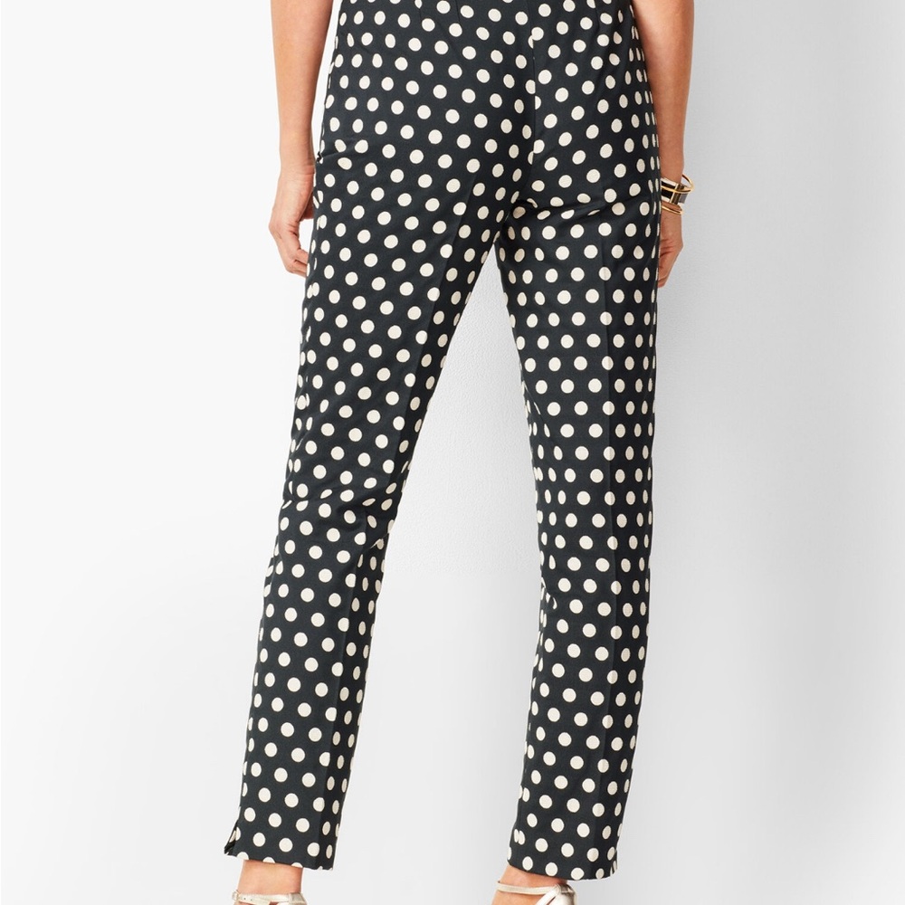 Banana Republic Black and White Polka Dot Cropped Pants